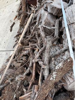 Split and seasoned firewood oak and pecan