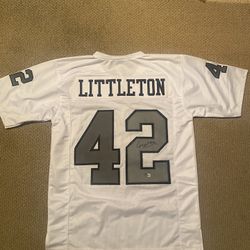 Raiders Jersey Corey Littleton Signed 