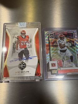 Joe Mixon On Card Autograph Numbered 3/5 & Numbered Optic 18/399