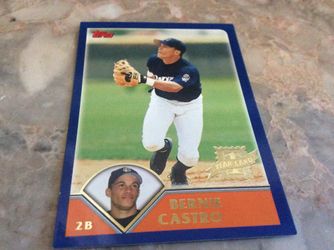 2003 Topps Card 303 Bernie Castro 1st Year Card Rookie 