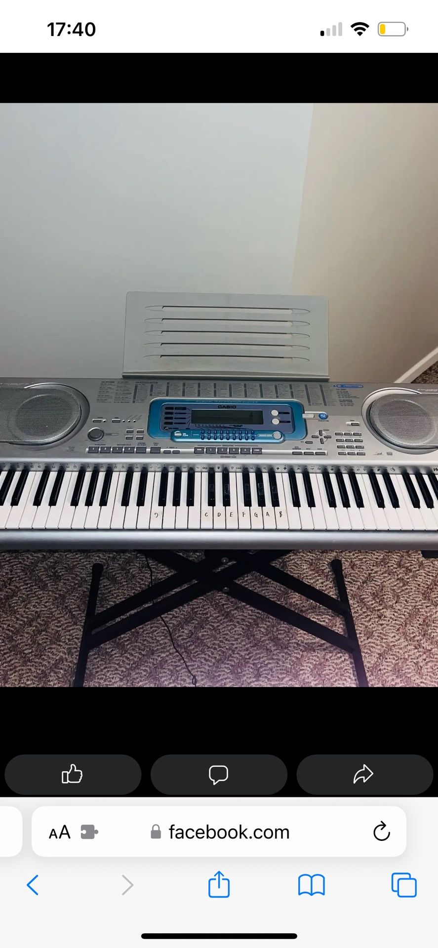 Casio WK-3000 KEYBOARD With Stand