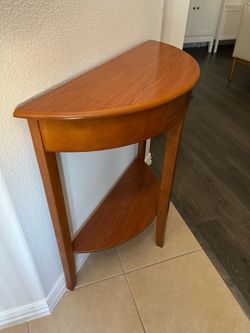 Half Moon Table $25