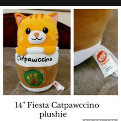 New 14" Fiesta Carpawccino Plushie 