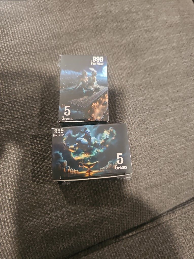 Fine Silver .999 10 Grams Total Aladdin Limited Mintage