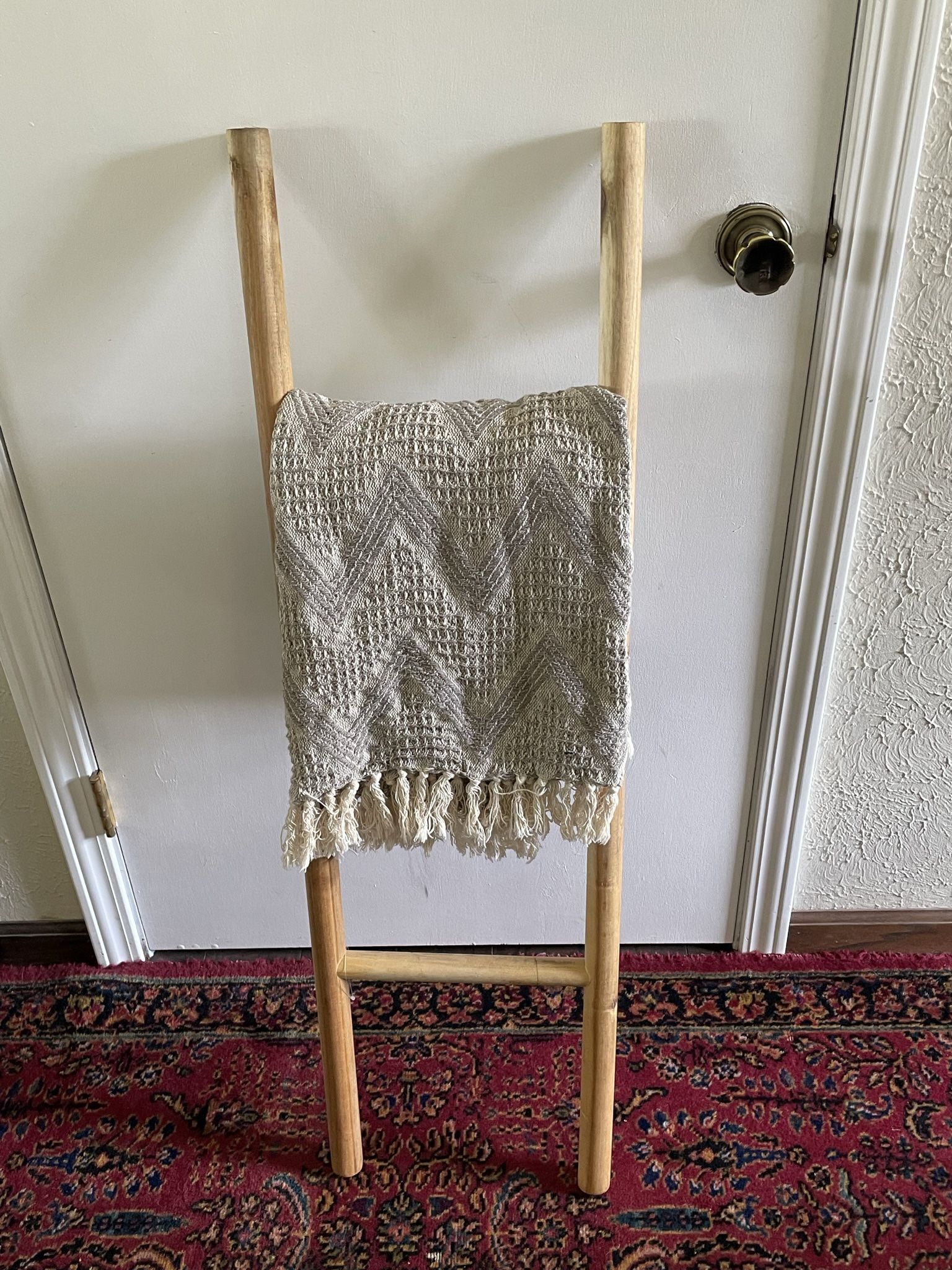 Blanket Ladder About 4.5 Feet Tall- Wooden