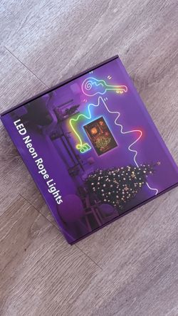 50Ft Neon Rope Lights,Flexible Led Rope Lights Control with App/Remote,Multiple Modes Rope Lights,IP65 Outdoor RGB Led Neon Lights Waterproof,Music Sy