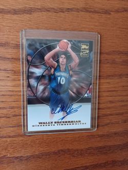 2000 Topps Wally Szczerbiak Autographed Insert  Card 