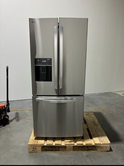 LG 21.8 Cu. Ft. French Door Refrigerator with Ice Maker & Water Dispenser, Stainless Steel