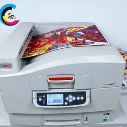 Laser Printer OKI C9650 || PRINTS COLOR || MAXIMUM PAPER SIZE 12" X 18" Speed Up To 40ppm || USB2.0 || Network || Ethernet RJ-45 ||