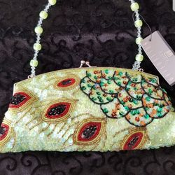 Beaded Pouch 11"W x 5.5"H brand NEW!!!👛