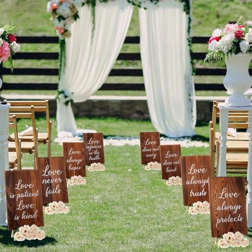 Wedding Aisle Signs 