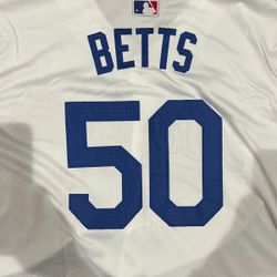 White Los Angeles Dodgers Mookie Betts 