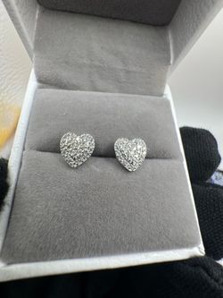 S925 silver moissanite earrings VVS1 GRA certified