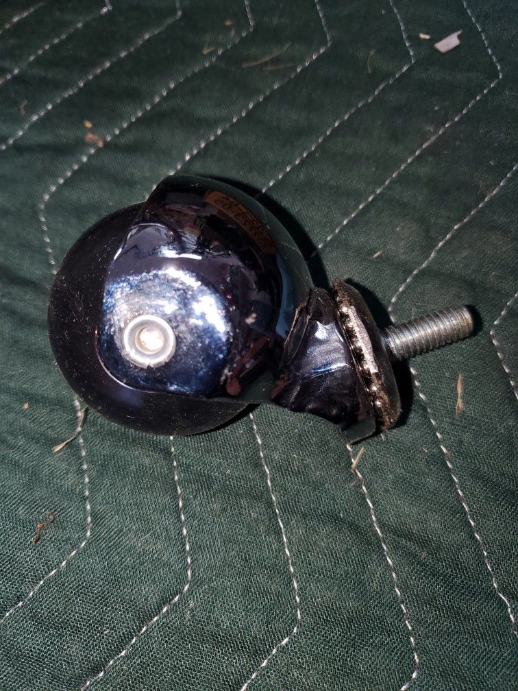 Hooded Chrome Ball Swivel Castor Wheels