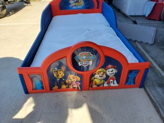 Paw Patrol toddler bed with mattress