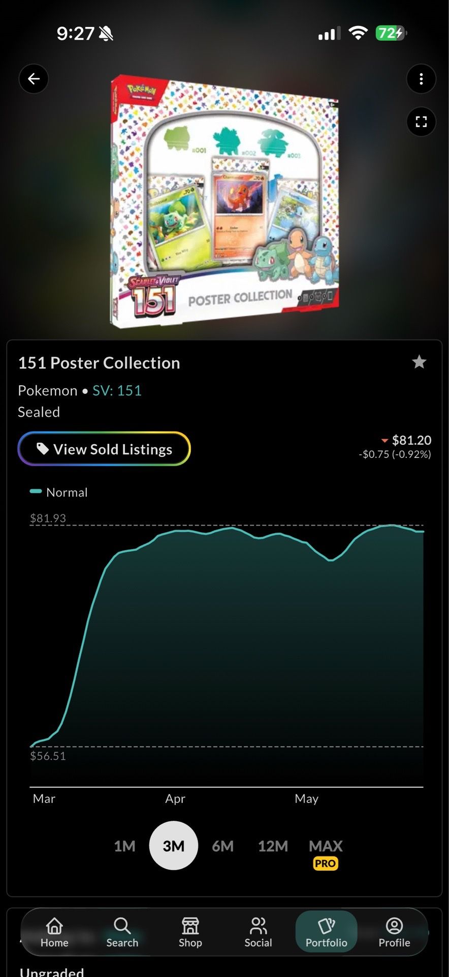 Pokemon 151 poster collection box