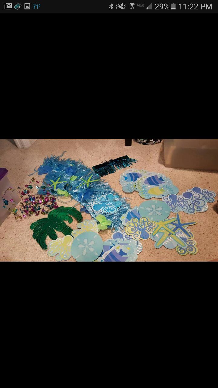 Luau party decor take all 3.00!!!!