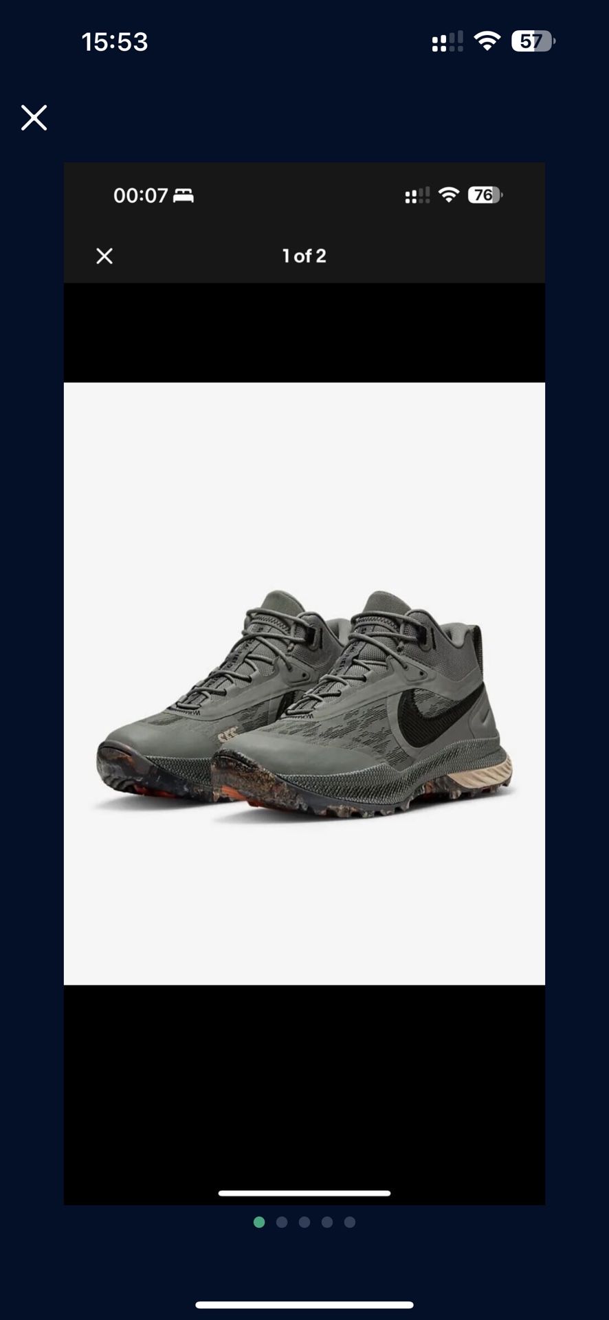 Nike React SFB Carbon Dark Stucco Tactical Hiking Boots MEN'S 9 CK9951-008
