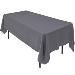 Gray Rectangular Tablecloths for 6-8 ft tables