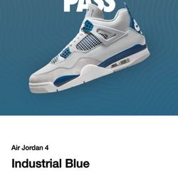 AIR JORDAN 4 MILITARY BLUE INDUSTRIAL BLUE