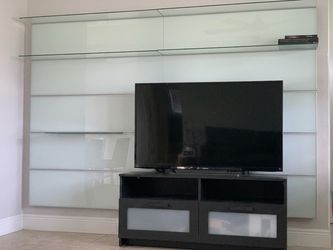 Frosted Glass Backing Panel / Glass Media Wall Panel System