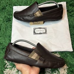 Gucci Brown Leather Loafers