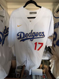 Ohtani Kanji Nike LA Dodgers #17 Gold Edition Jersey