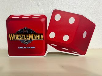 WRESTLEMANIA 41 DICE MINI BELT TITLE I WAS THERE LAS VEGAS 2025 #/115