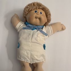 Cabbage Patch Kids Blonde Haired Boy Doll With Tooth