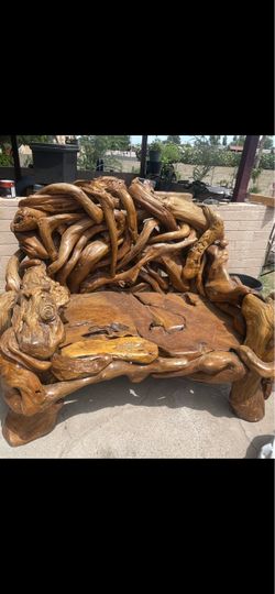 Asia wood bench