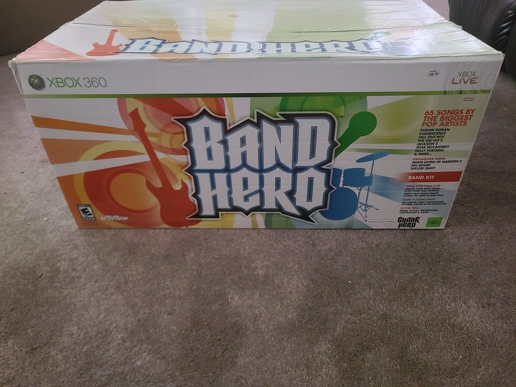 XBOX 360 BAND HERO SEALED GAME. NEVER OPENED. NEVER PLAYED...