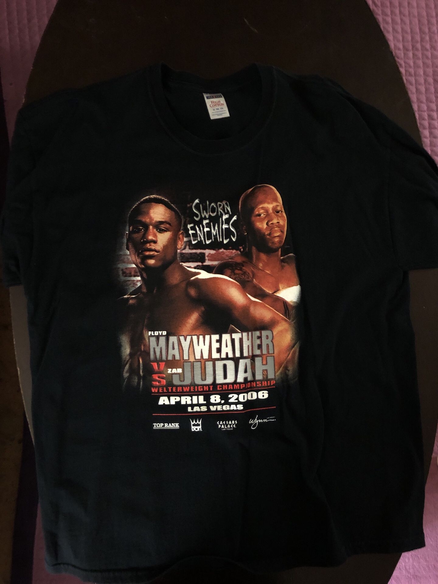 Official Floyd Mayweather vs Zab Judah Fight T-Shirt Sz (2XL) for