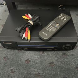 Panasonic VCR PV-V4521 Blue Line Omnivision 4-Head with REMOTE Tested & Working VHS tape player