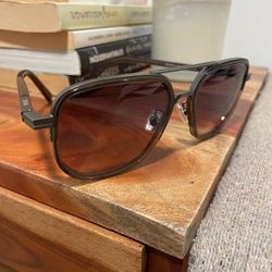 Brown Zegna Men sunglasses