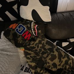 Green Camo Bathing Ape Hoodie