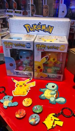 Funko Pokémon exclusive flocked set with protectors