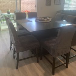 9 Piece Square Counter Height Dining Set