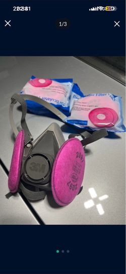 3M Respirator Mask with 6x new filter