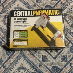 Central Pneumatic 29 Gauge Wide Crown Stapler Brand New Never Used $30
