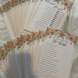 Bridal Shower Game