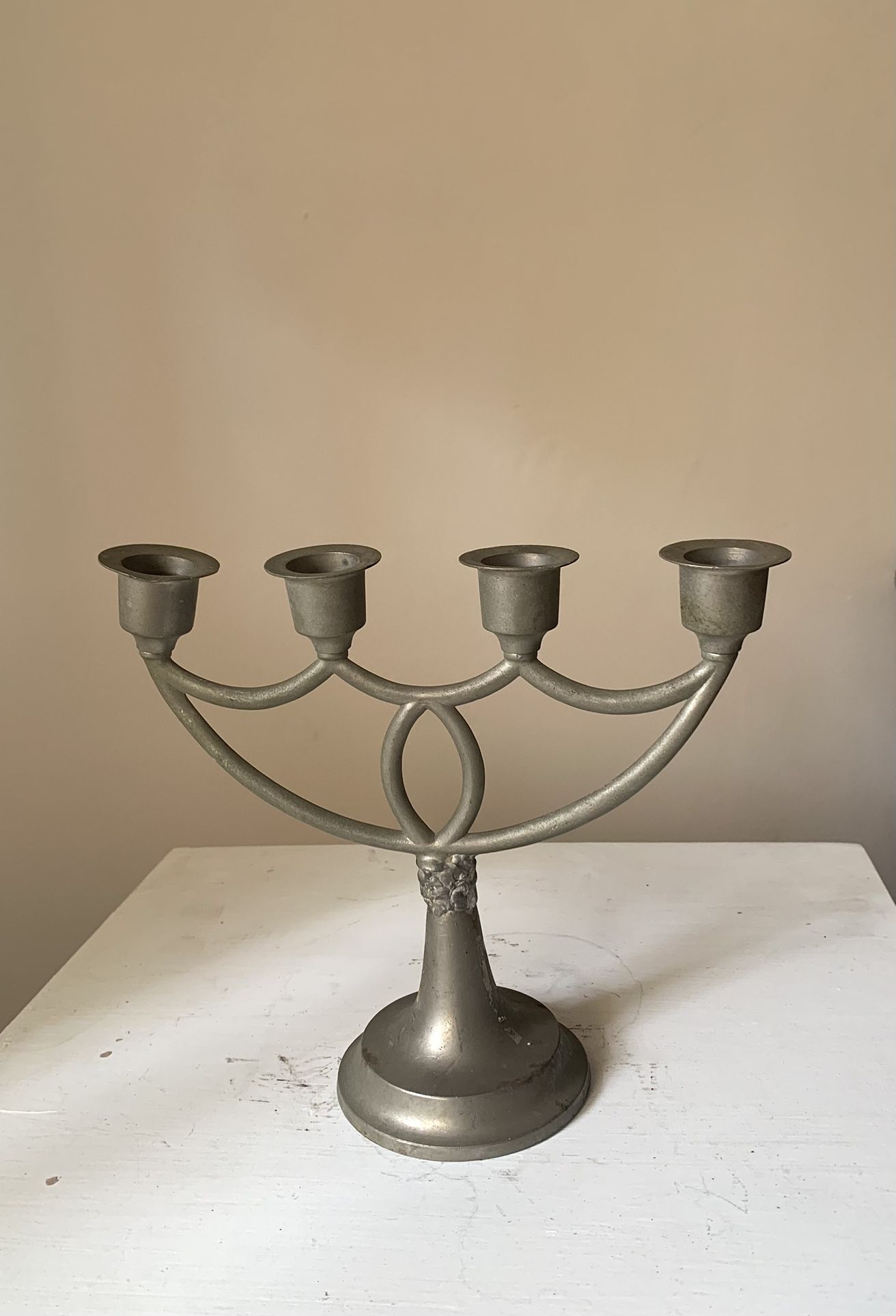 West Germany Vintage Candelabra tchotchke Candleholder Vtg Brass