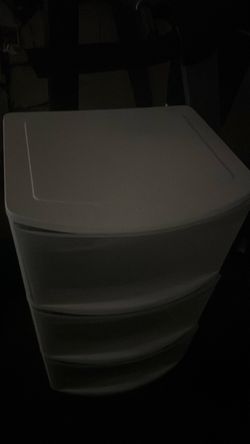 Sterlite White Plastic 3-Drawer Storage Unit