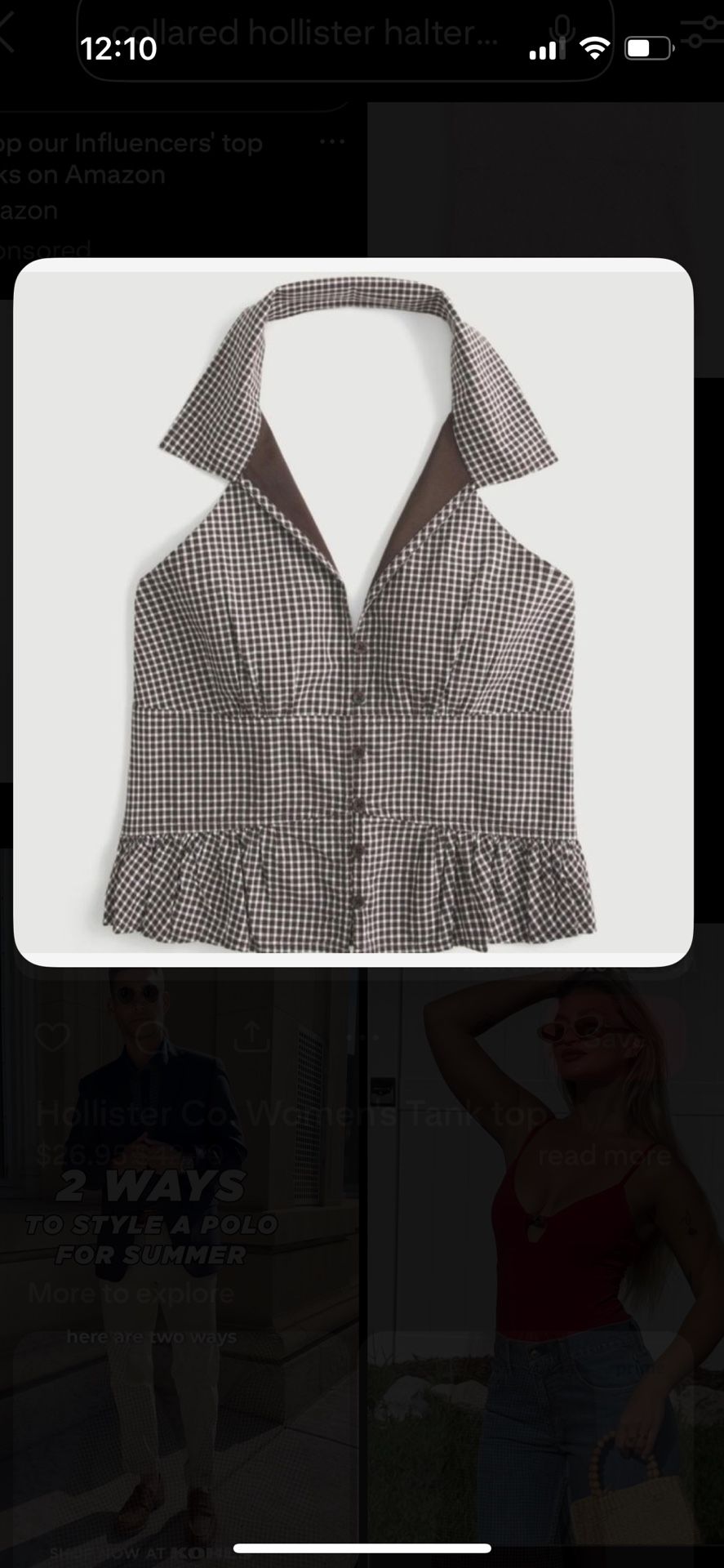 Hollister halter top