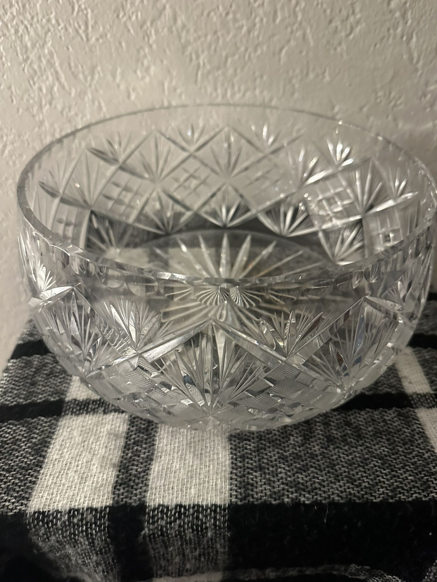 Vintage cut-crystal bowl 