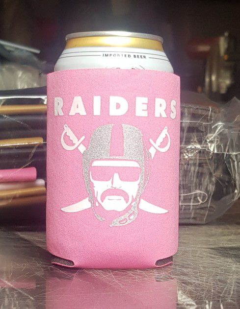 Raiders logo On Can Coolers & Shirts And Cars 