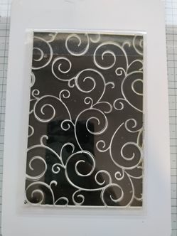 Swirls Background Stamp, Polymer
