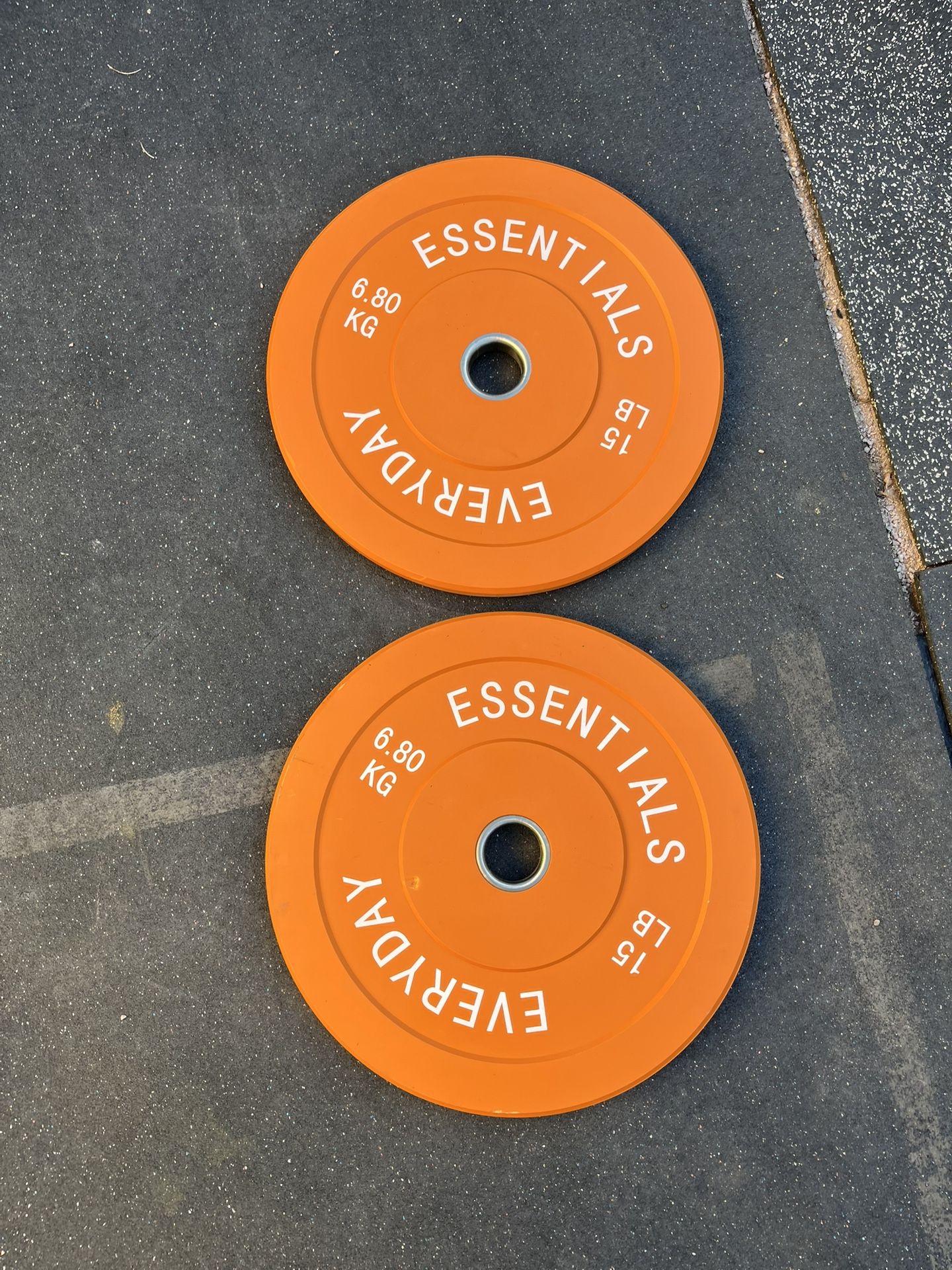 15lb Olympic Bumper Plate Set Weights