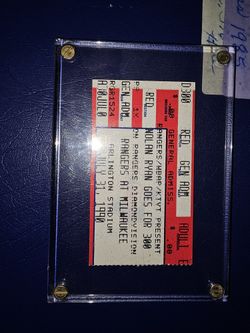 1990 Nolan Ryan Texas Rangers Baseball 