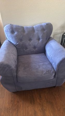 Girl purple chair