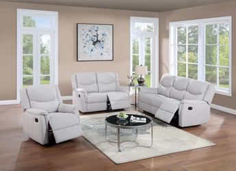 Recliner Sofa & Recliner Loveseat Set (Recliner Chair Sold Separately)